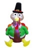 5' Air Blown Kaleidoscope Thanksgiving Turkey Inflatable